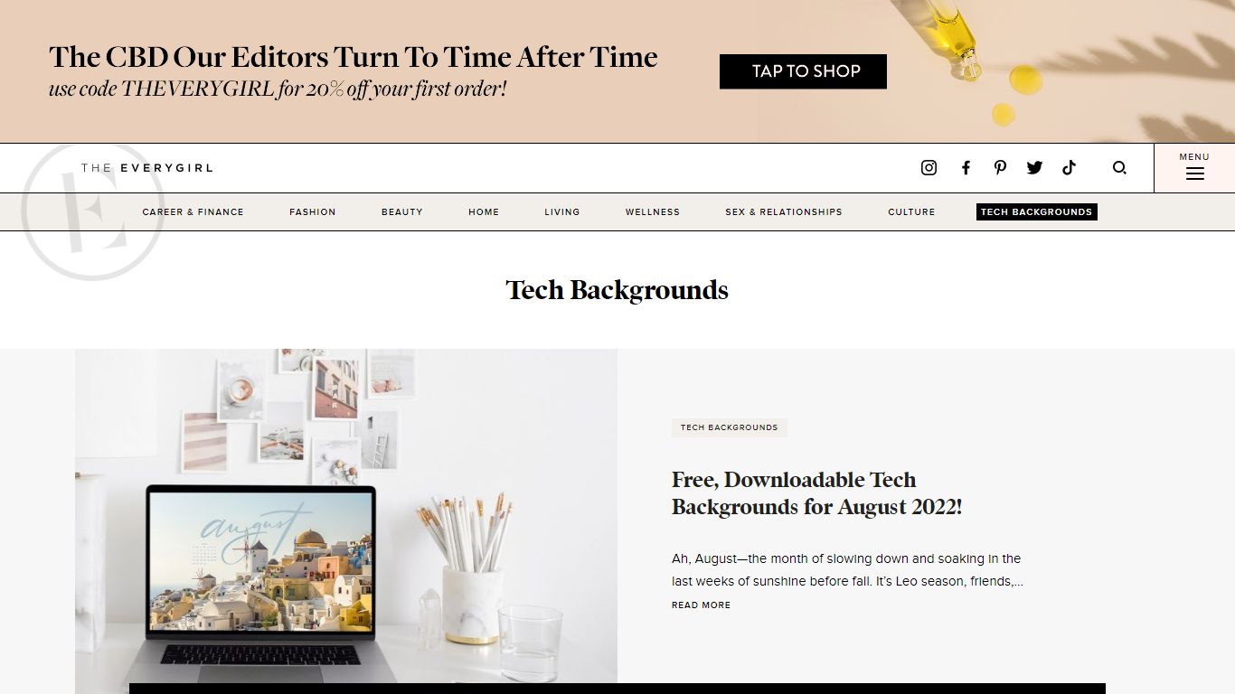 Tech Backgrounds Archives - The Everygirl